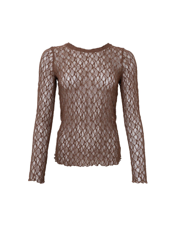 Black Colour - Cecily Lace Bluse
