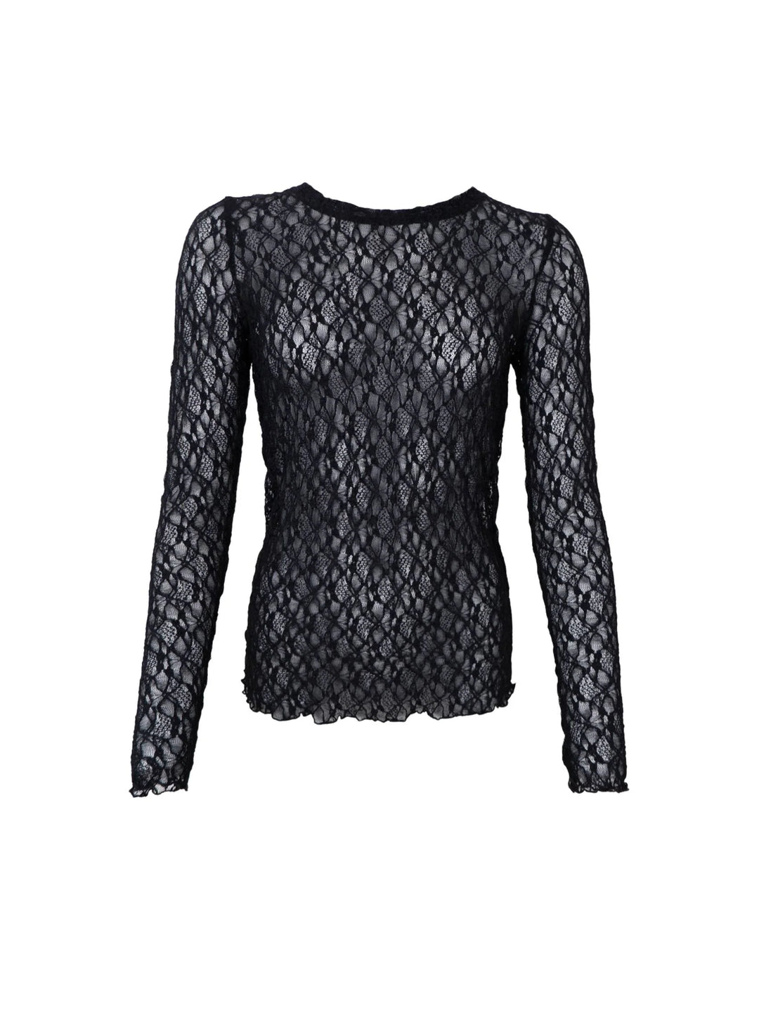 Black Colour - Cecily Lace Bluse