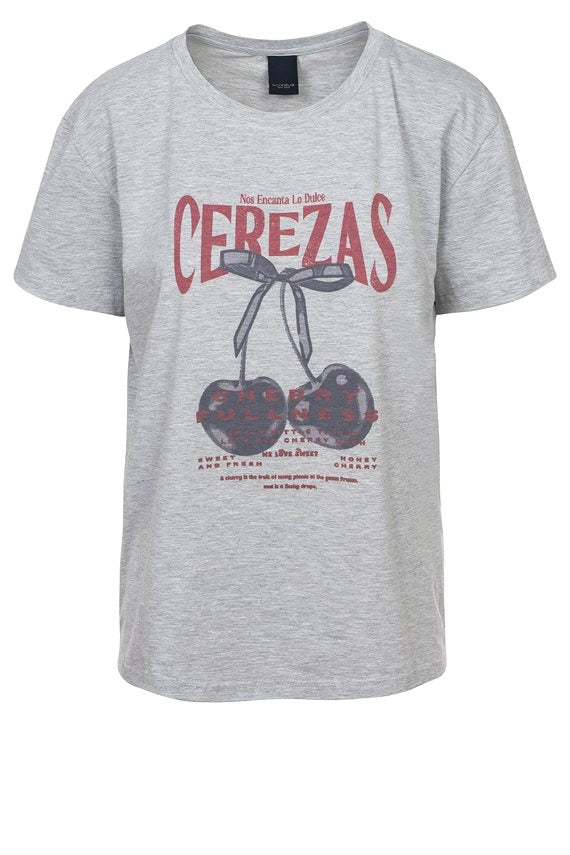 Luxzuz - Cerez T-shirt - Light Grey Melange