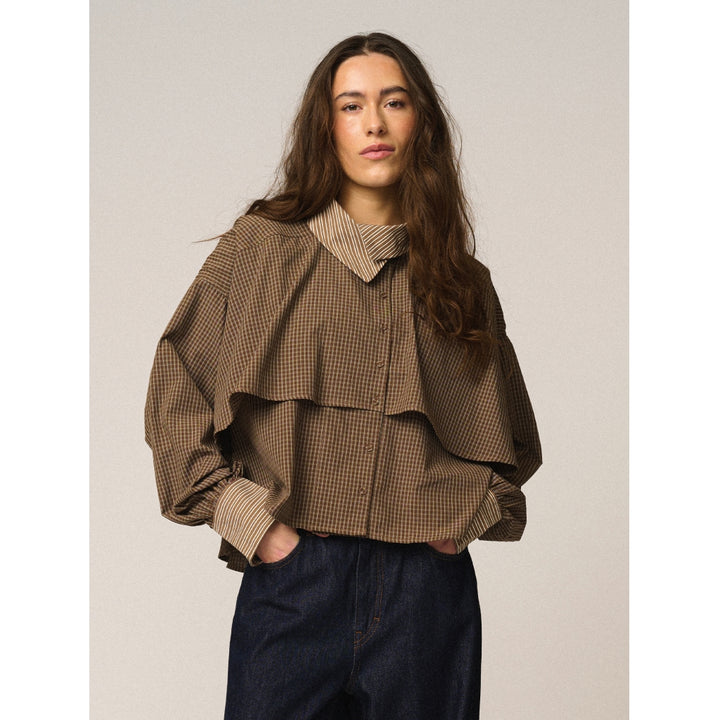Gossia - ChalineGo Skjorte - Brown Checks