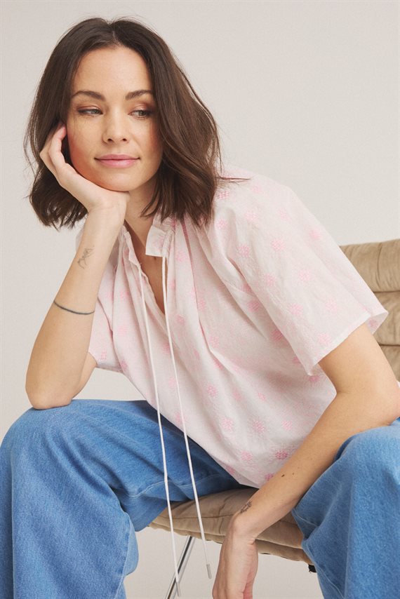 Luxzuz - Chaneli Blouse - Pink Lady