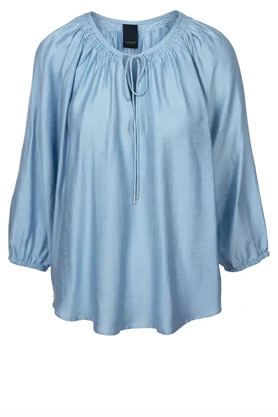 Luxzuz - Cici Blouse - Chambray Blue