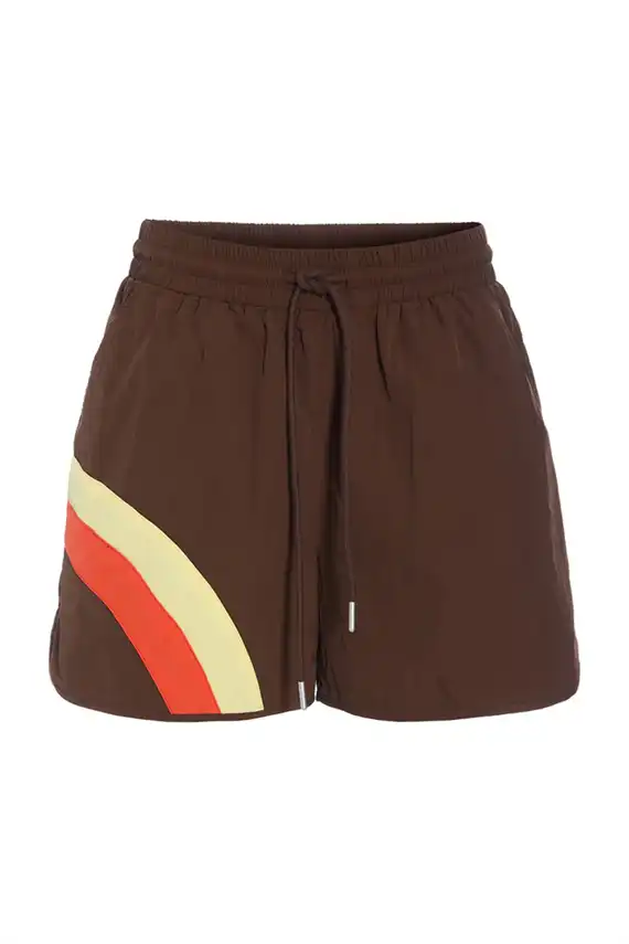 Hunkøn - Cindy Track Shorts - Brown