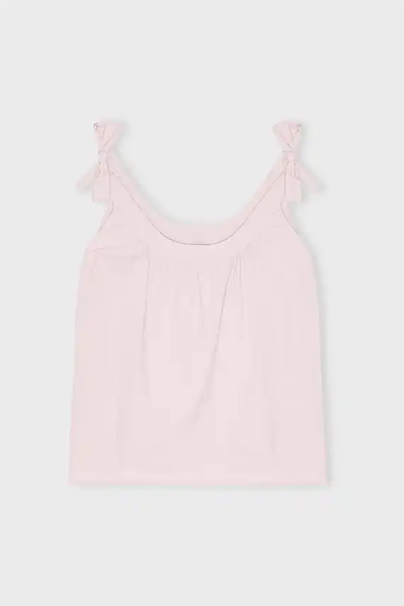 Care By Me - Laura Tie Top - Pale Rose - Onesize