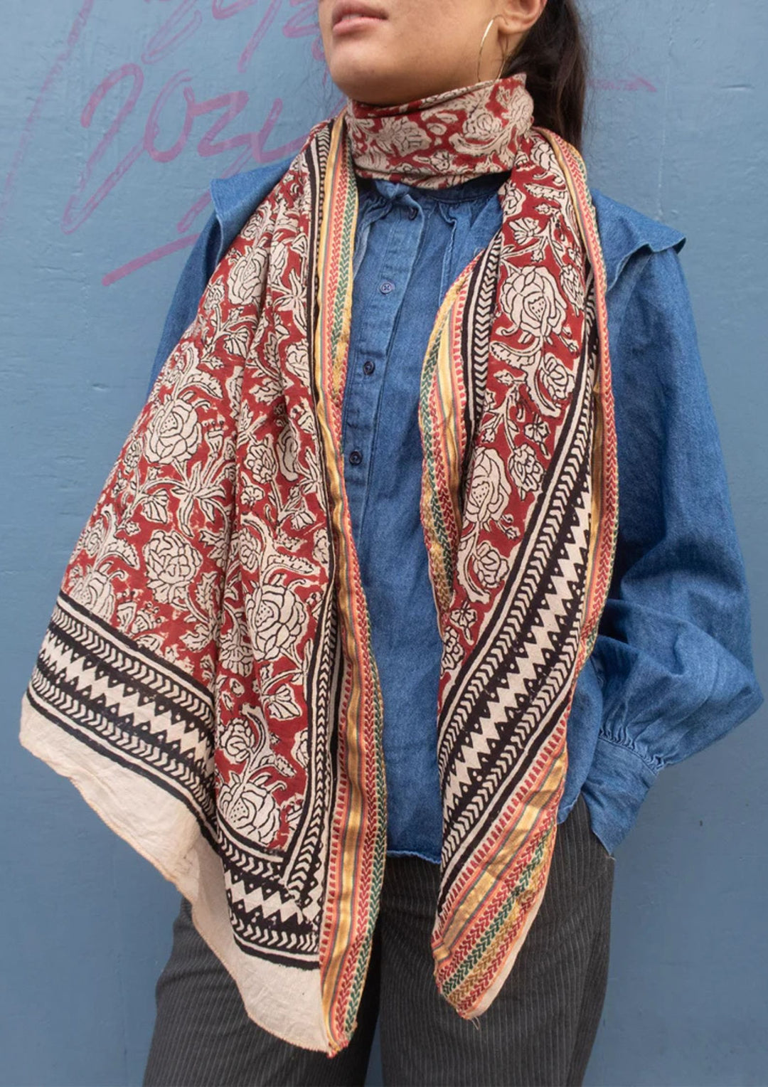 Craft Sisters - Bagru Scarf - colour 05 - Onesize