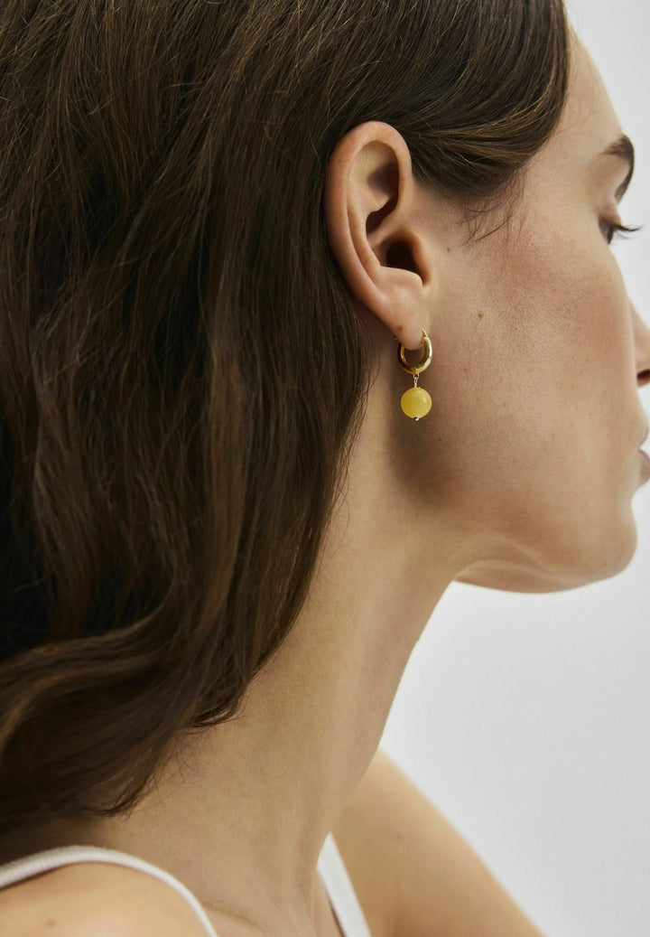Pernille Corydon - Honey Øreringe - 26 mm- Guld