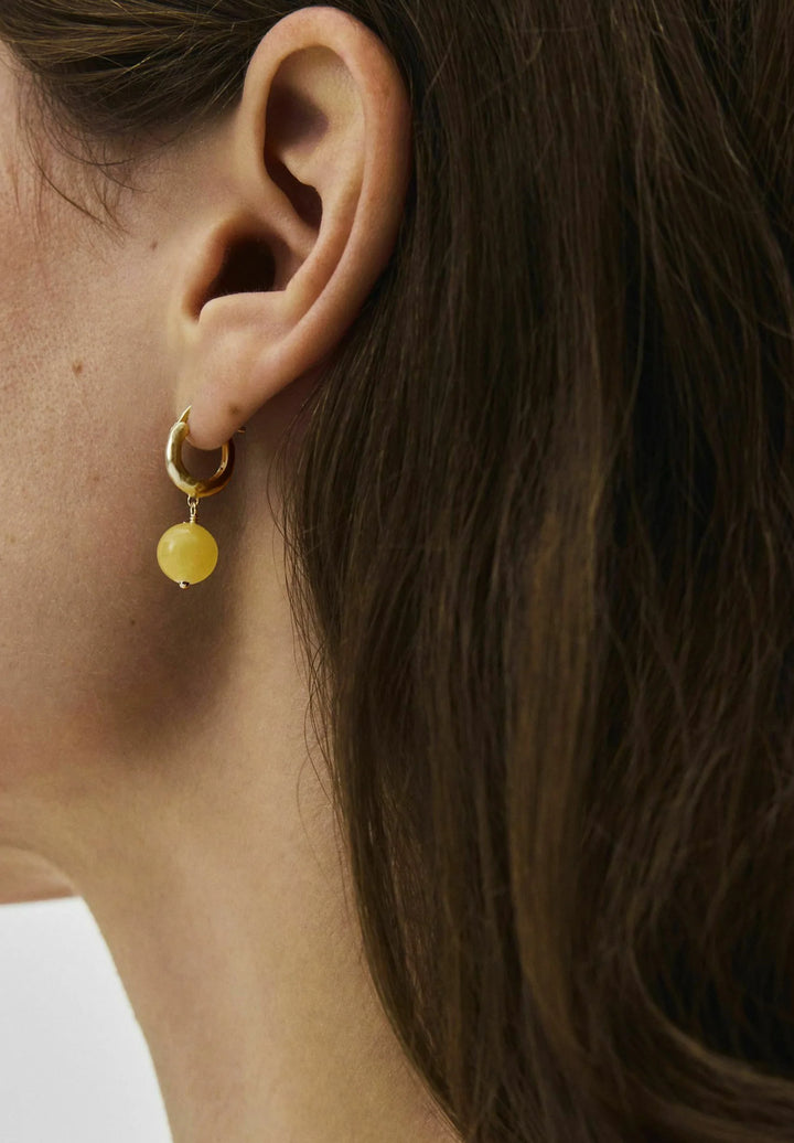 Pernille Corydon - Honey Øreringe - 26 mm- Guld