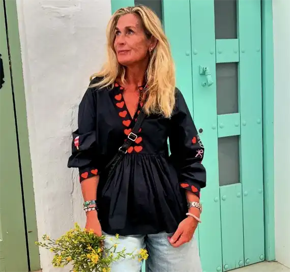 Wauw - Heart Blouse - Black