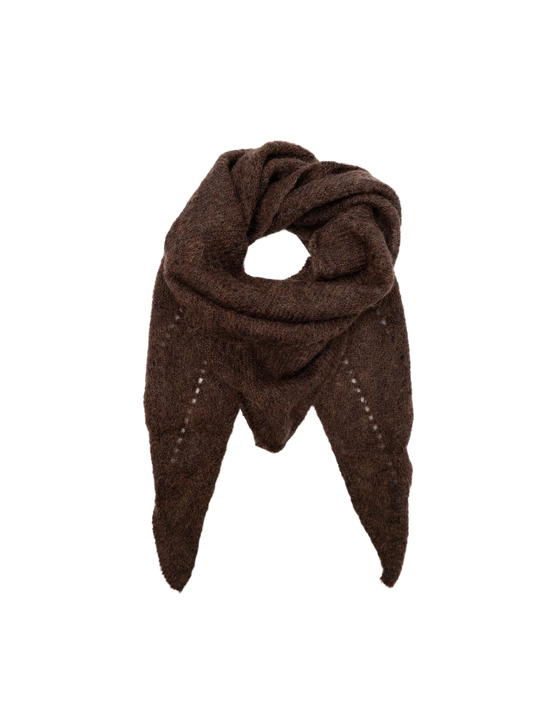 Black Colour - BC Dell Knitted Mini Scarf - Mocca - Onesize