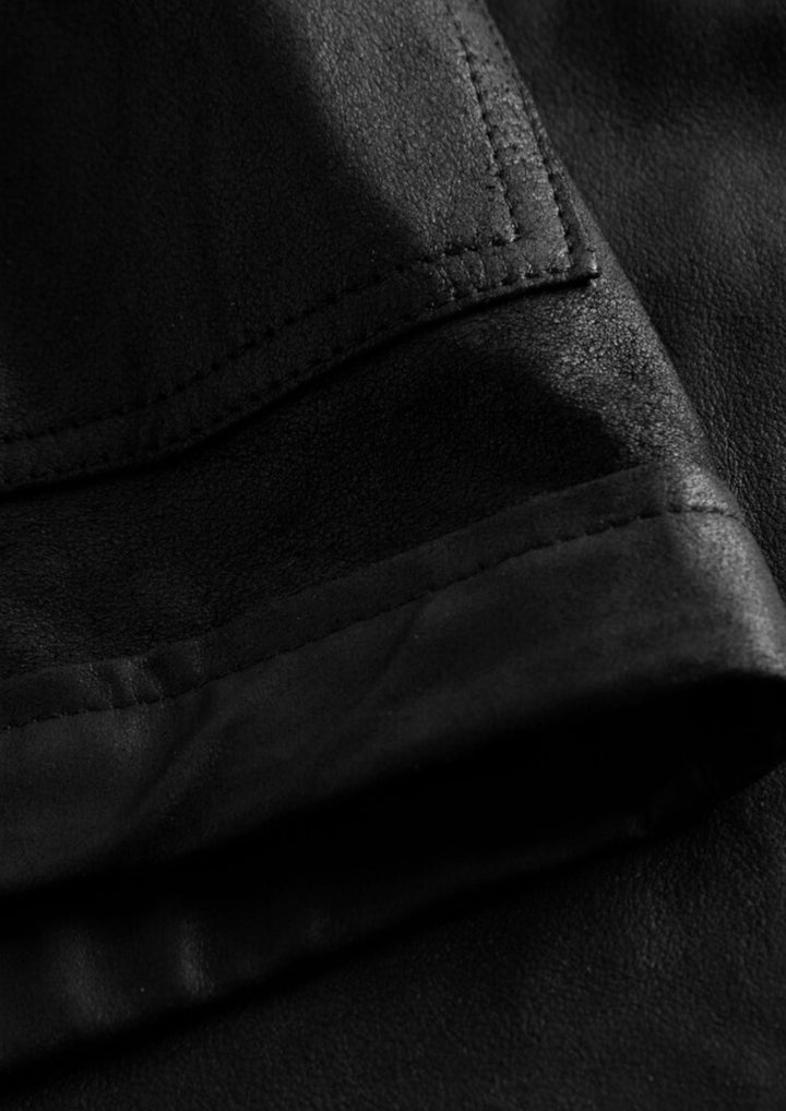 Depeche - HannaDE Shorts - Læder - Black
