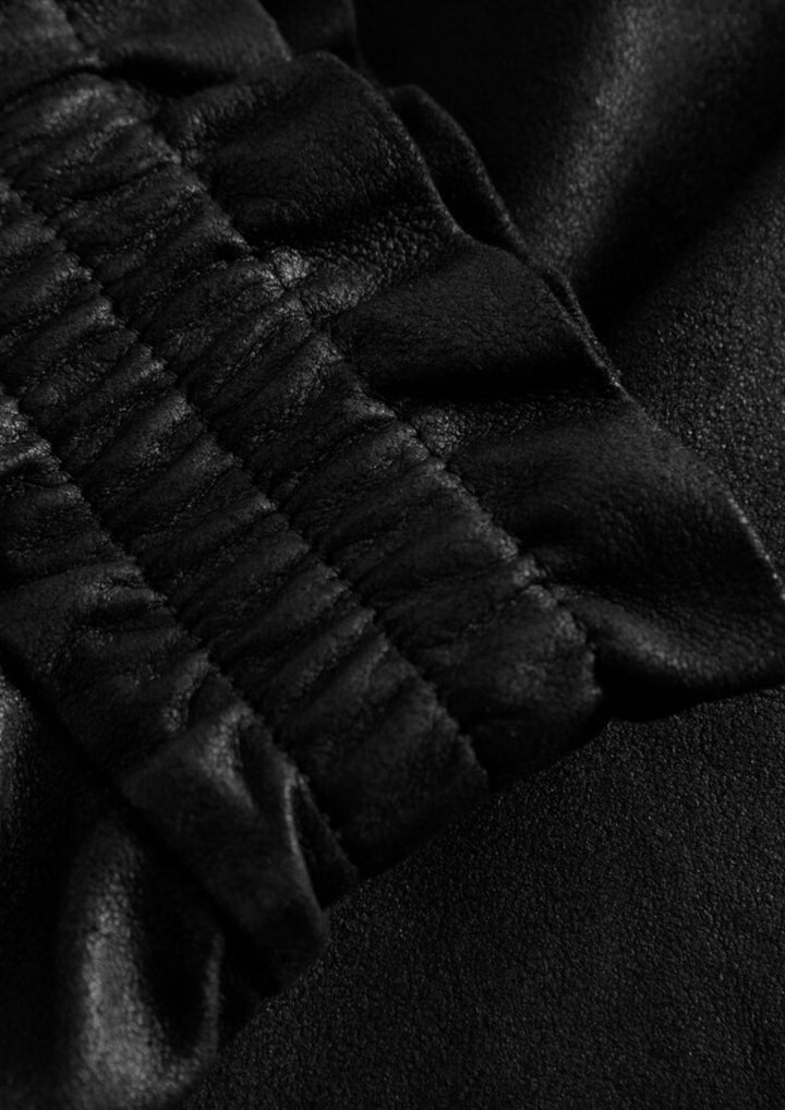 Depeche - HannaDE Shorts - Læder - Black