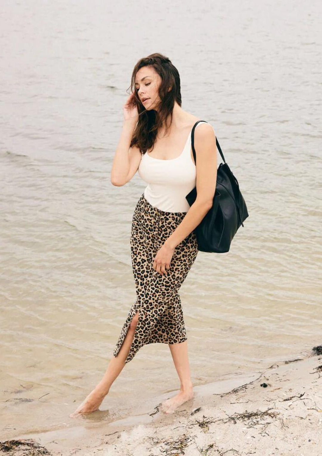 Depeche - JaneDE Pencil Skirt - Leopard Printed
