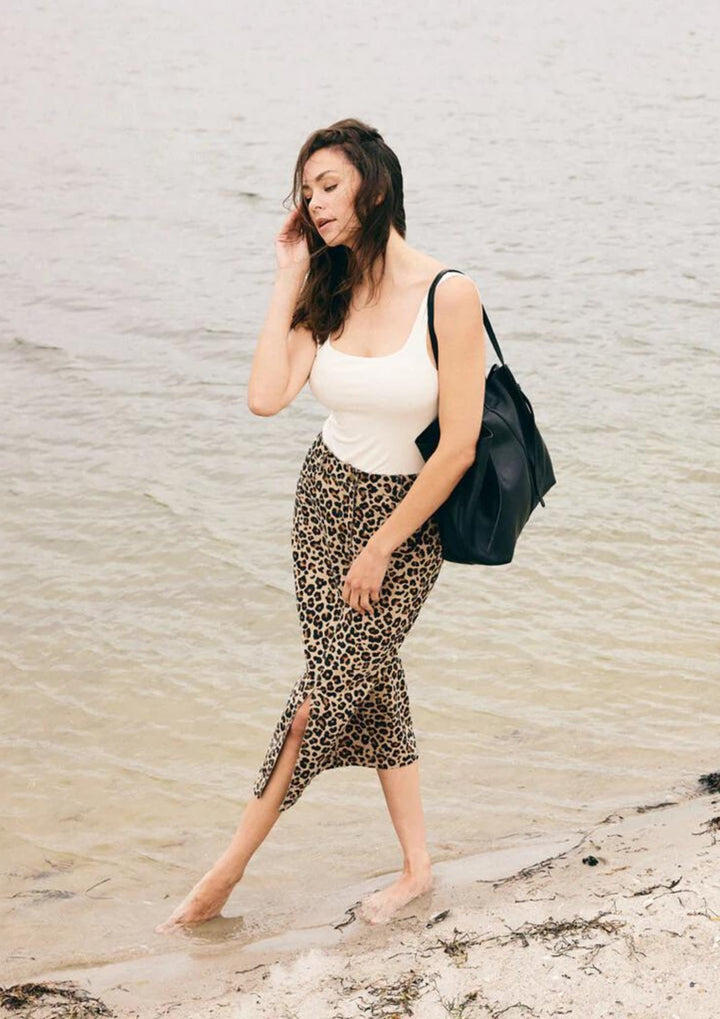 Depeche - JaneDE Pencil Skirt - Leopard Printed