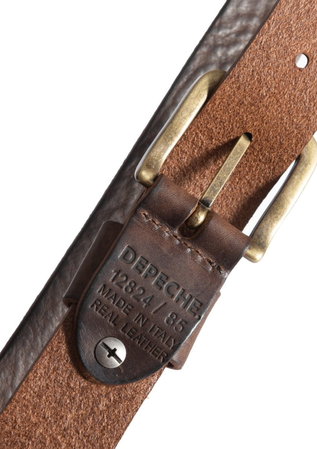 Depeche - Jeans Bælte - Brown/Brass