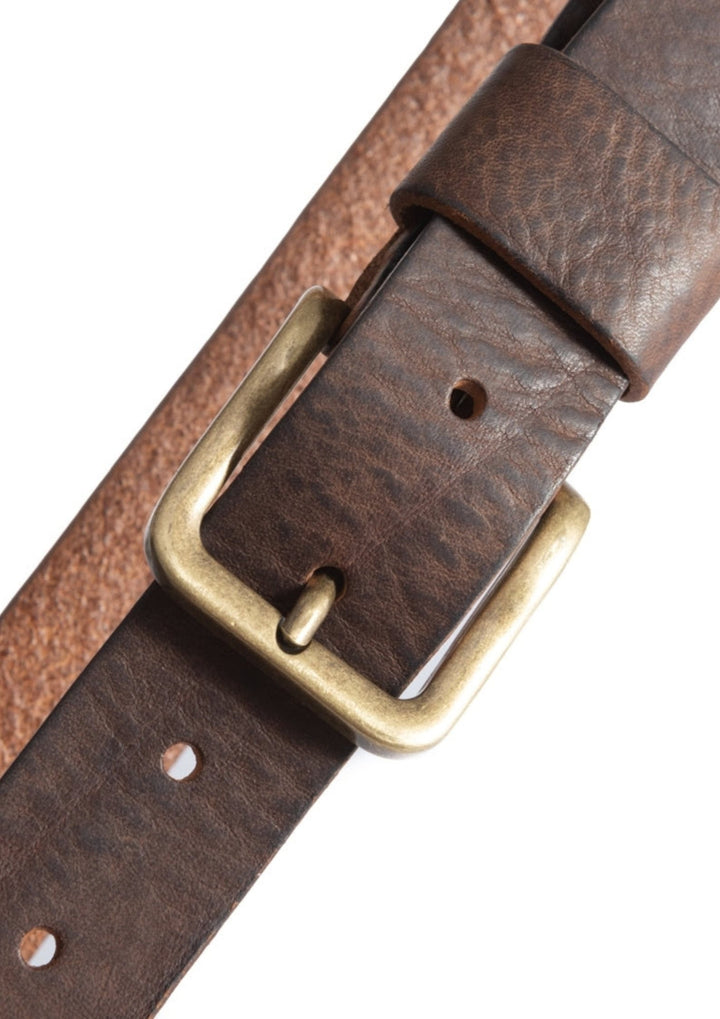 Depeche - Jeans Bælte - Brown/Brass