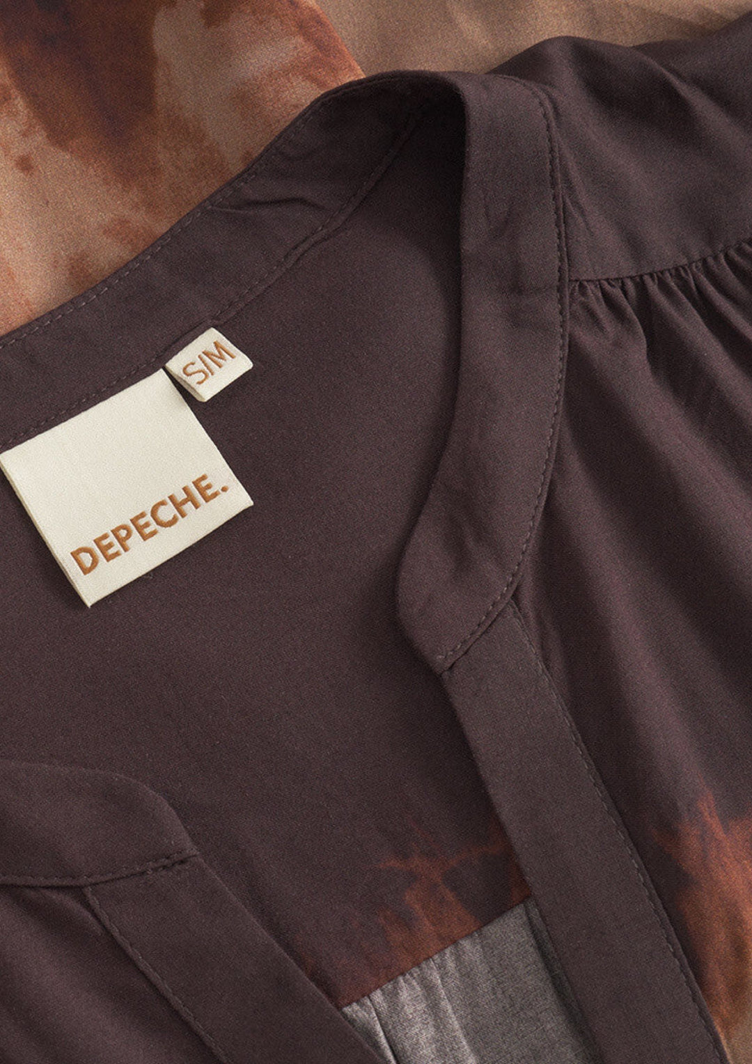 Depeche - KiaDE Bluse - Brown Printed