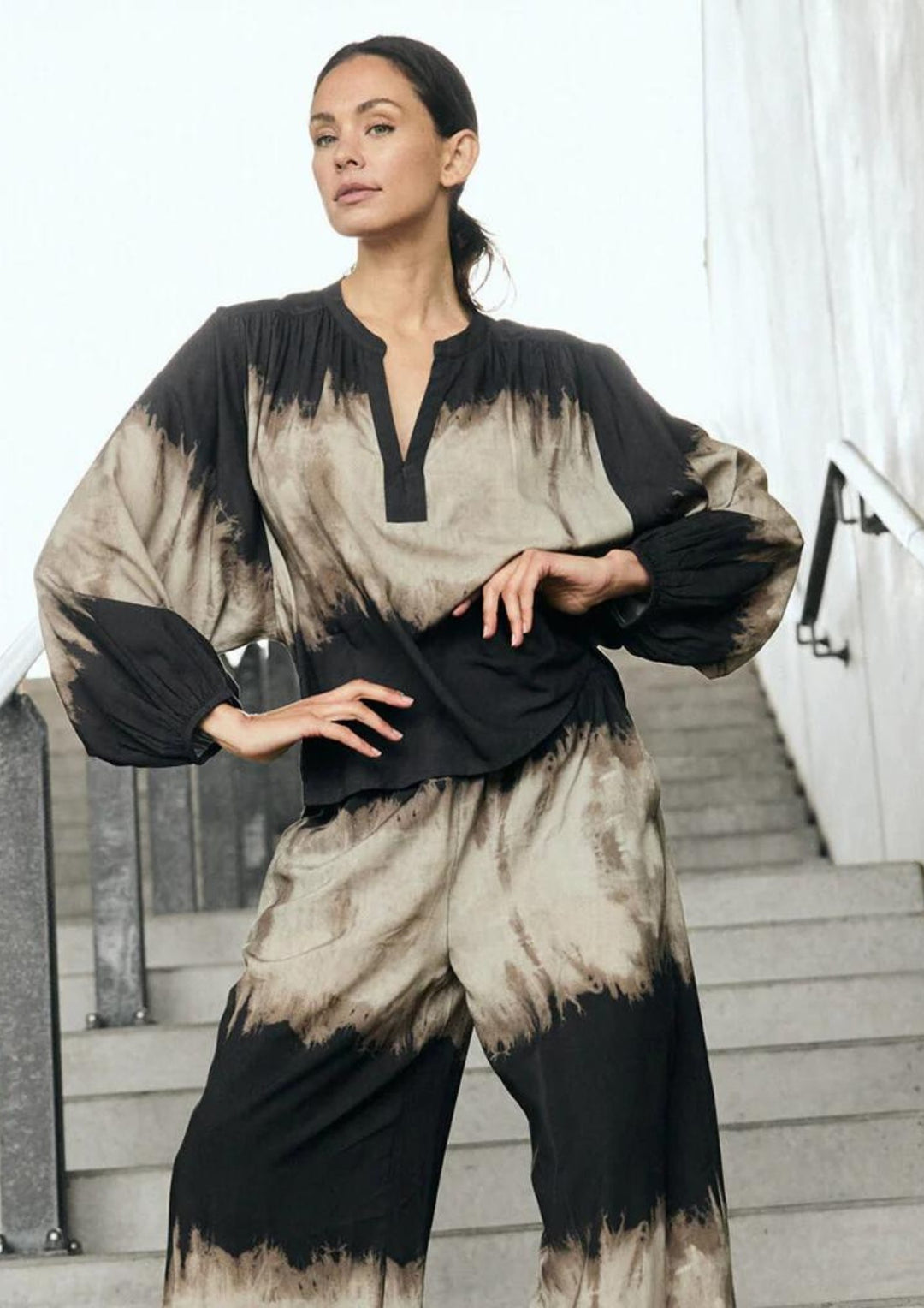 Depeche - KiaDE Bluse - Grey Printed