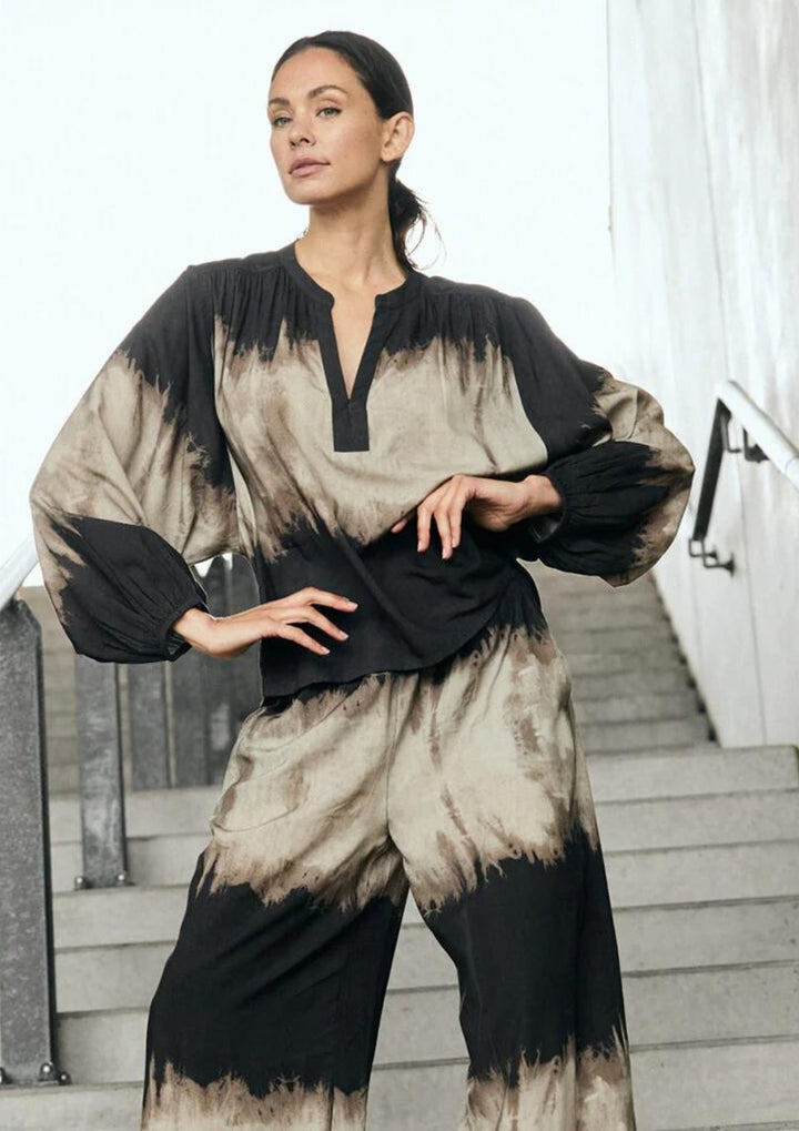 Depeche - KiaDE Bluse - Grey Printed