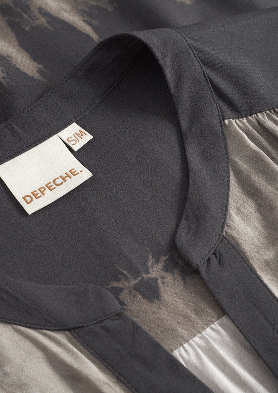 Depeche - KiaDE Kjole - Grey Printed