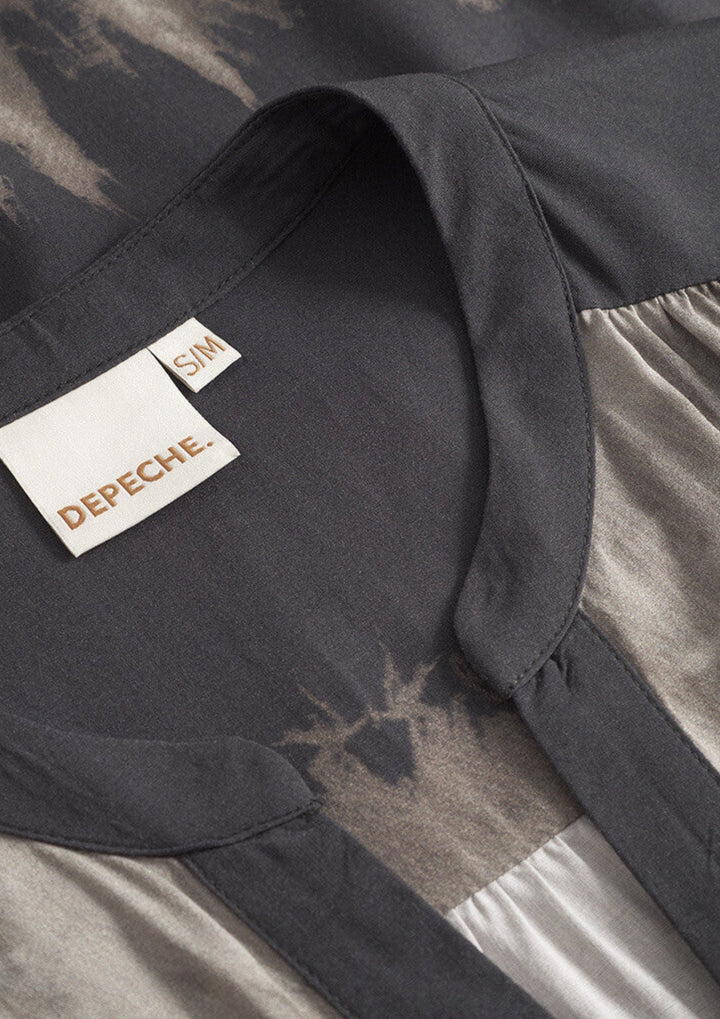 Depeche - KiaDE Kjole - Grey Printed