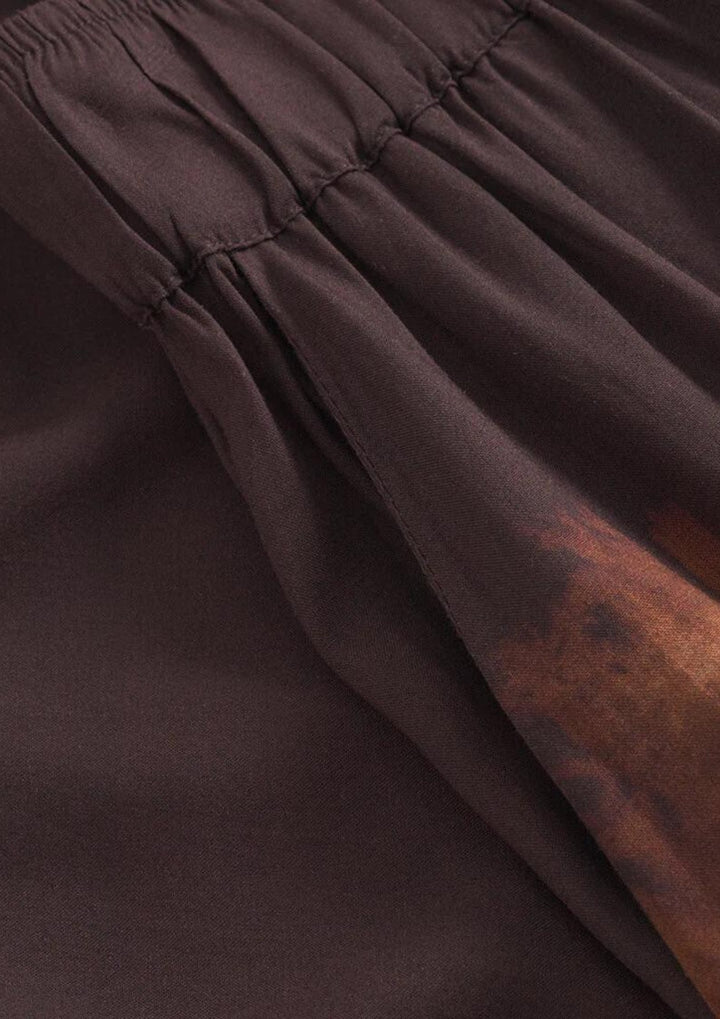 Depeche - KiaDE Loose Full Length Bukser - Brown Printed