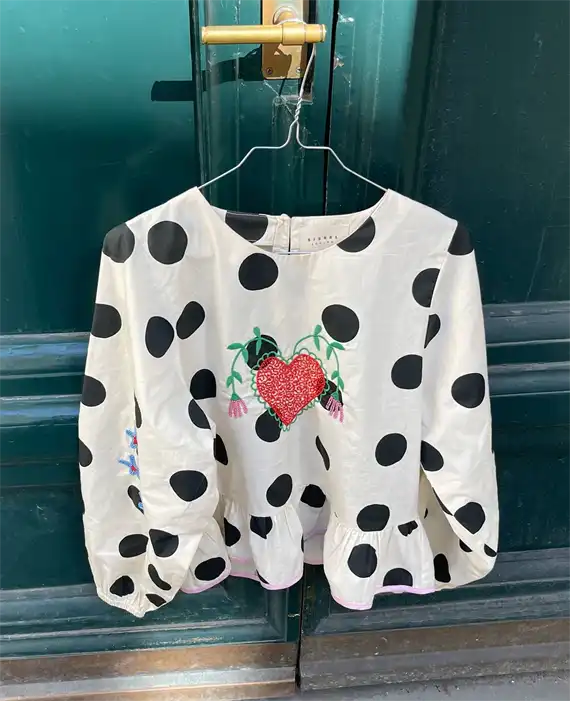Sissel Edelbo - Diana Top - Black Dot