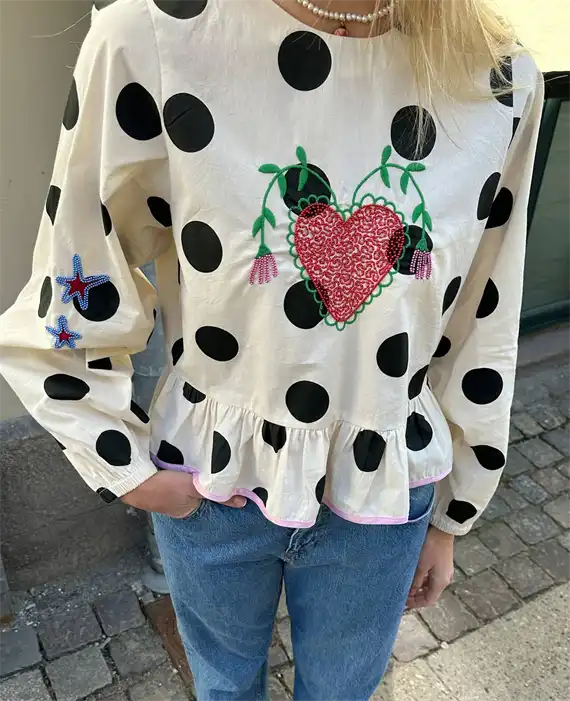 Sissel Edelbo - Diana Top - Black Dot