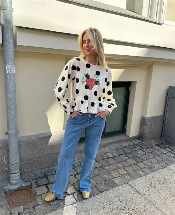 Sissel Edelbo - Diana Top - Black Dot