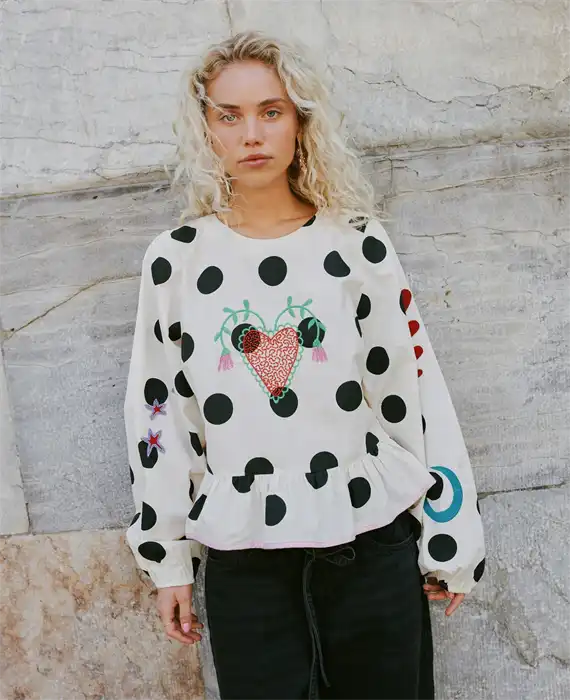 Sissel Edelbo - Diana Top - Black Dot