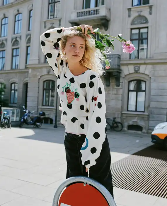 Sissel Edelbo - Diana Top - Black Dot