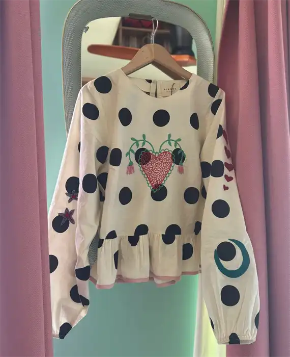 Sissel Edelbo - Diana Top - Black Dot