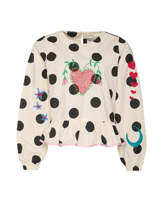 Sissel Edelbo - Diana Top - Black Dot