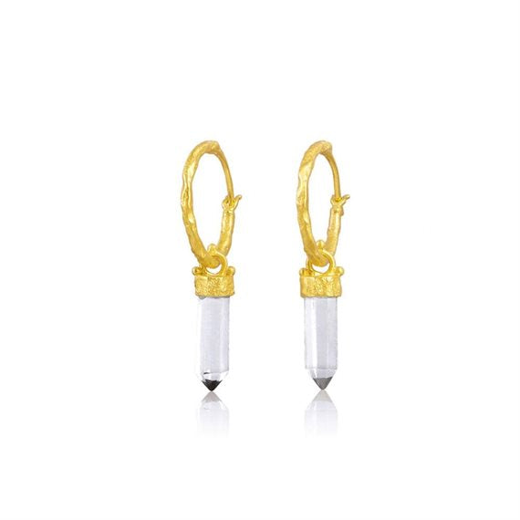 Ananda Soul - Divine Purpose - Øreringe - Guld - Crystal