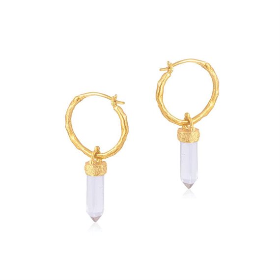 Ananda Soul - Divine Purpose - Øreringe - Guld - Crystal