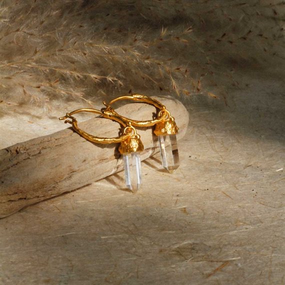 Ananda Soul - Divine Purpose - Øreringe - Guld - Crystal