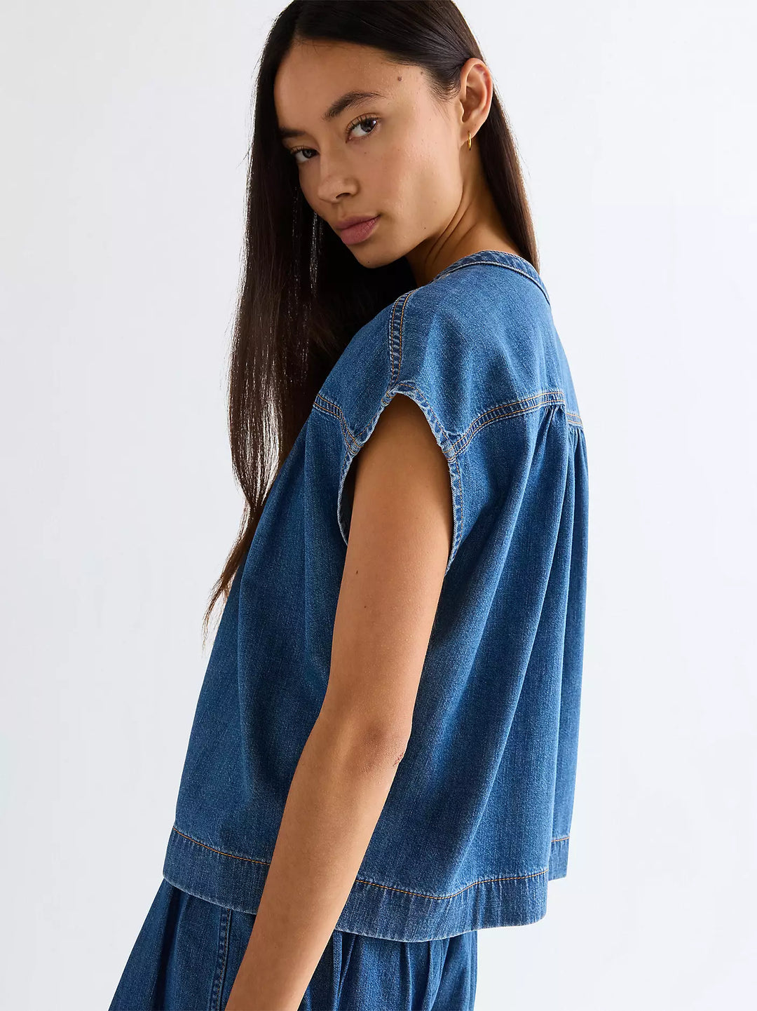 Wrangler - Drop Shoulder Skjorte - Mystic Tide