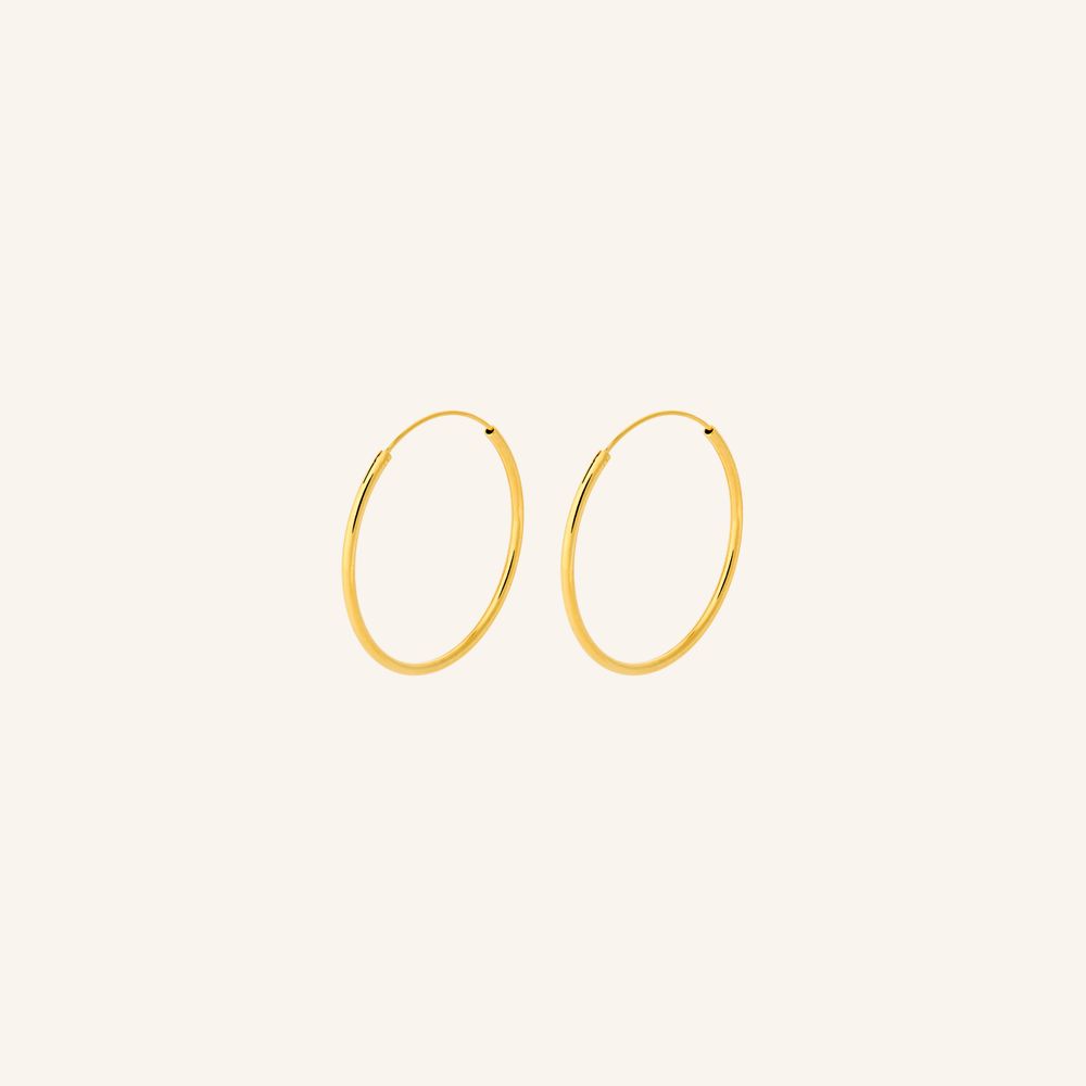 Pernille Corydon - Plain Hoop - Guld - 30mm