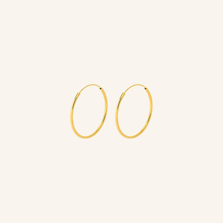 Pernille Corydon - Plain Hoop - Guld - 30mm