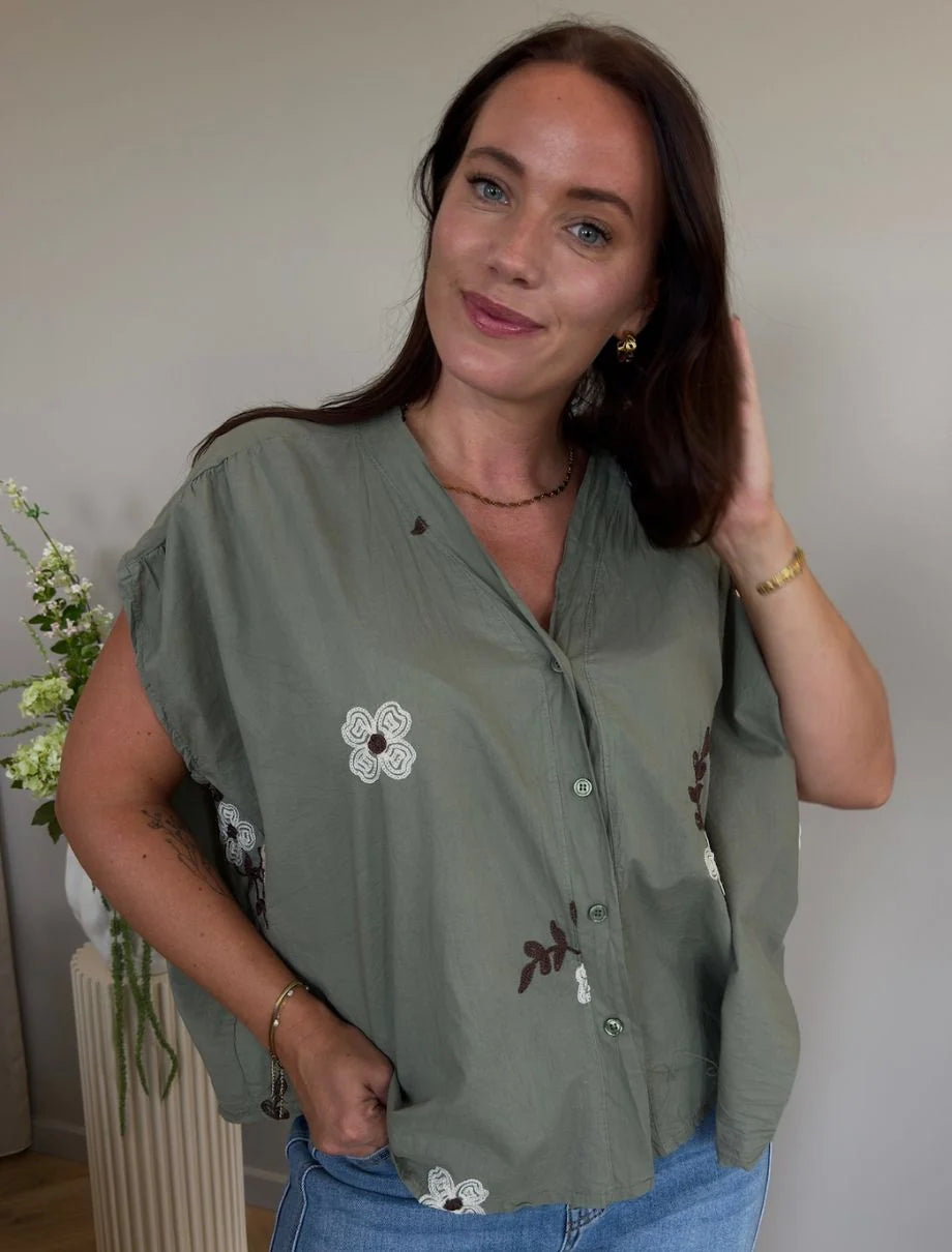 Marta - Elysian Shirt - Kaki - ONESIZE