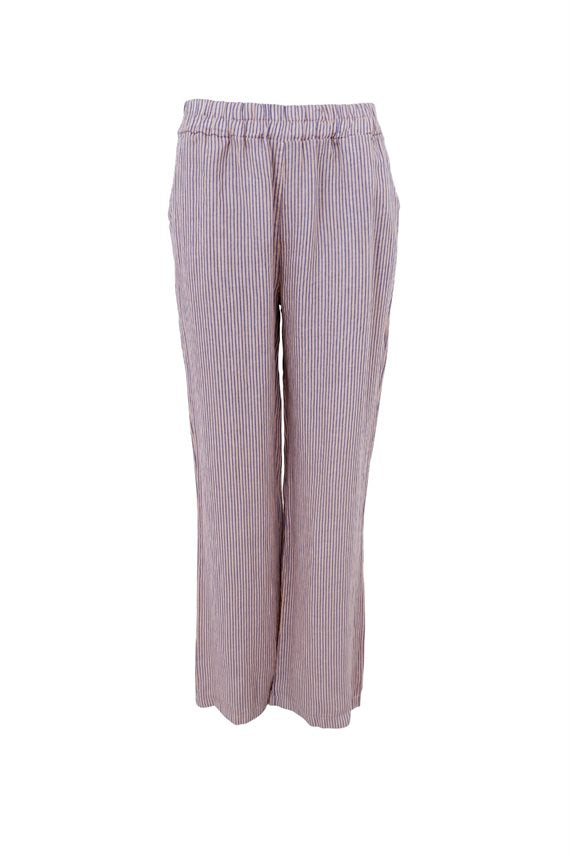 Black Colour - Melina Wide Linen Bukser - Calypso Rose