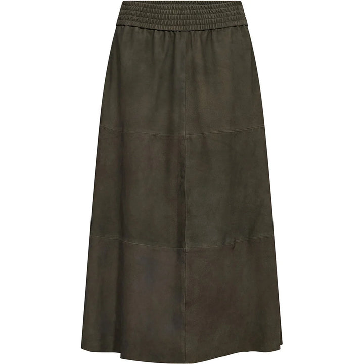 Depeche - Evelyn Suede Skirt - Khaki