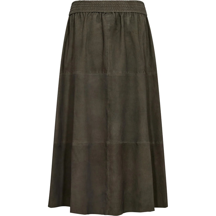 Depeche - Evelyn Suede Skirt - Khaki