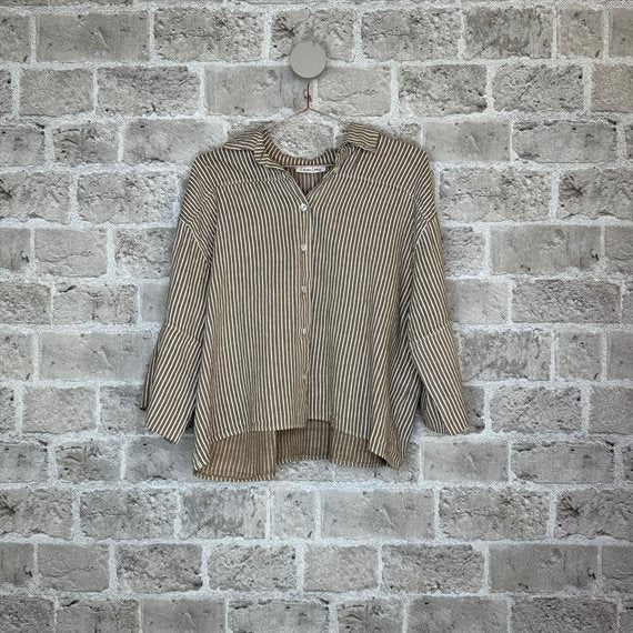 Cabana Living - Facon Skjorte - Latte Stripe