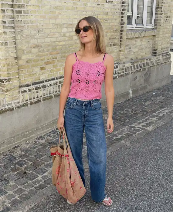 Sissel Edelbo - Faith Top - Pink Blush - Onesize