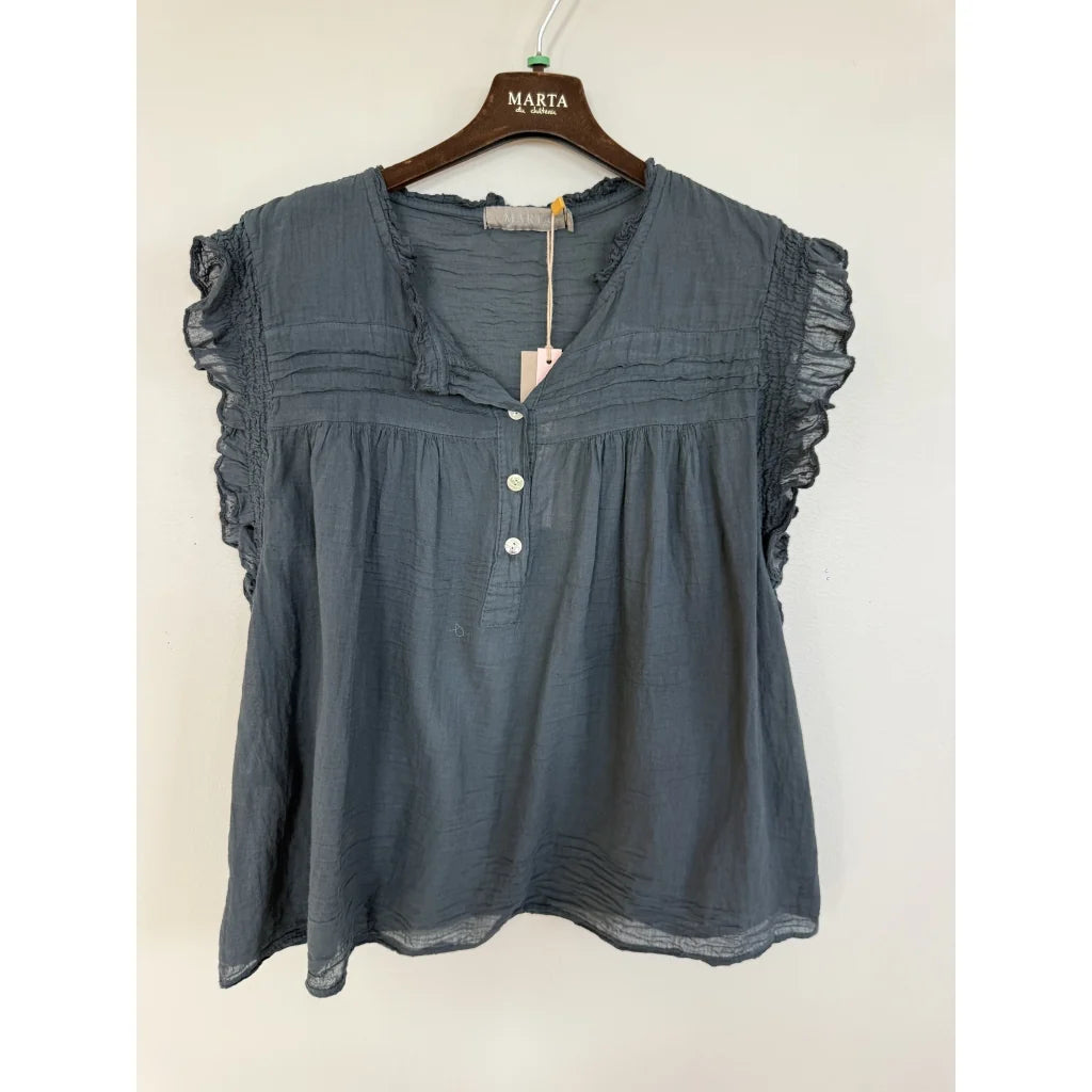 Marta - Fauna Blouse - Black