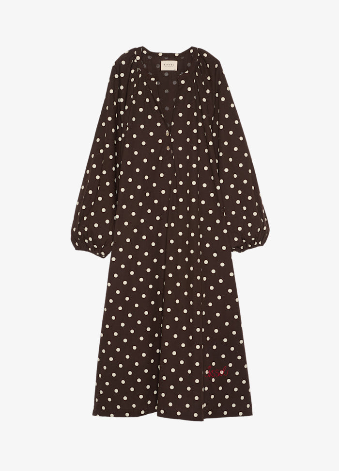 Sissel Edelbo Lara Kjole - Cream Dots - Onesize