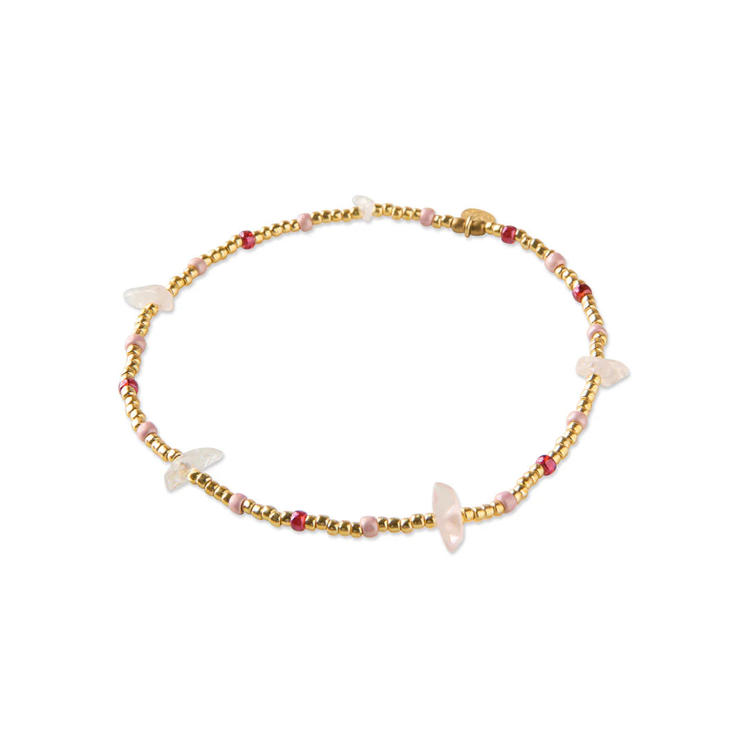 A Beautiful Story - Flashy Rose Quartz Bracelet - ONESIZE