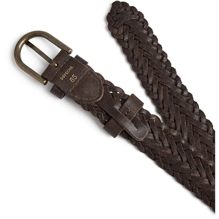Depeche - Jeans Bælte - Chocolate/Brass