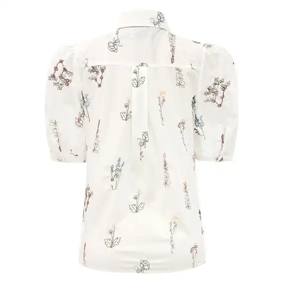 Liberte - Flora SS Blouse - Ivory Floral