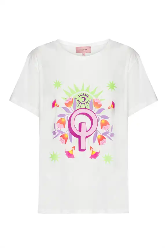 Hunkøn - Flowerchild T-shirt - White